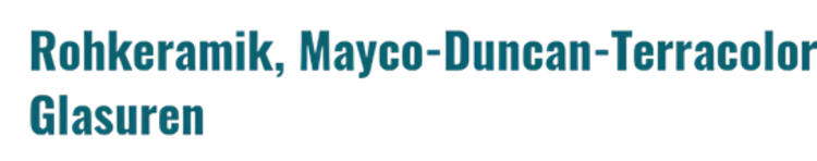 Logo Mayco Glasuren