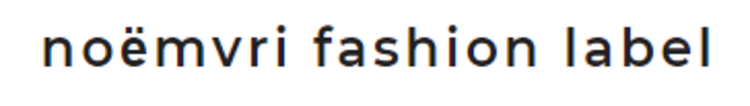 Logo noёmvri fashion label