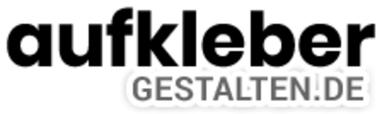 Logo aufkleber gestalten