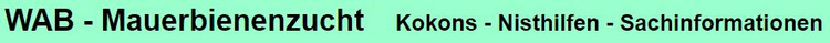 Logo WAB - Mauerbienenzucht