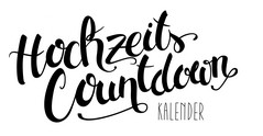 Logo Hochzeits Countdown Kalender