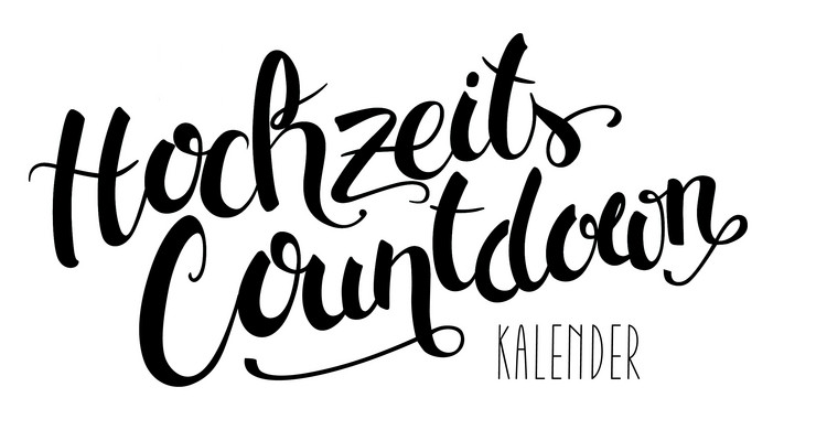Logo Hochzeits Countdown Kalender
